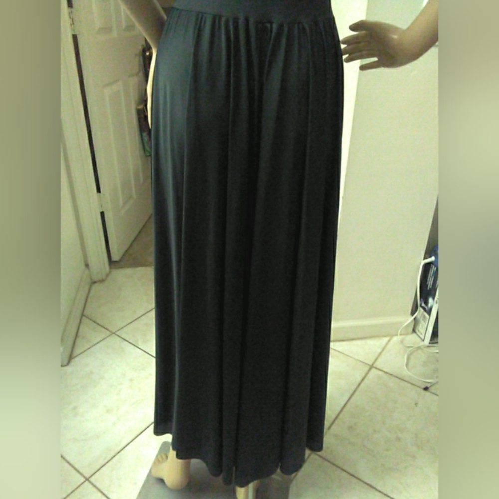 VINTAGE 1980s LORRAINE LINGERIE SET Luxurious Black Lace MAXI W/ ROBE PTP 15-19 - Picture 12 of 16